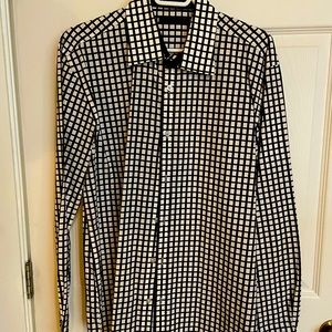 Jack Jones premium dress shirt, XL, black & white check